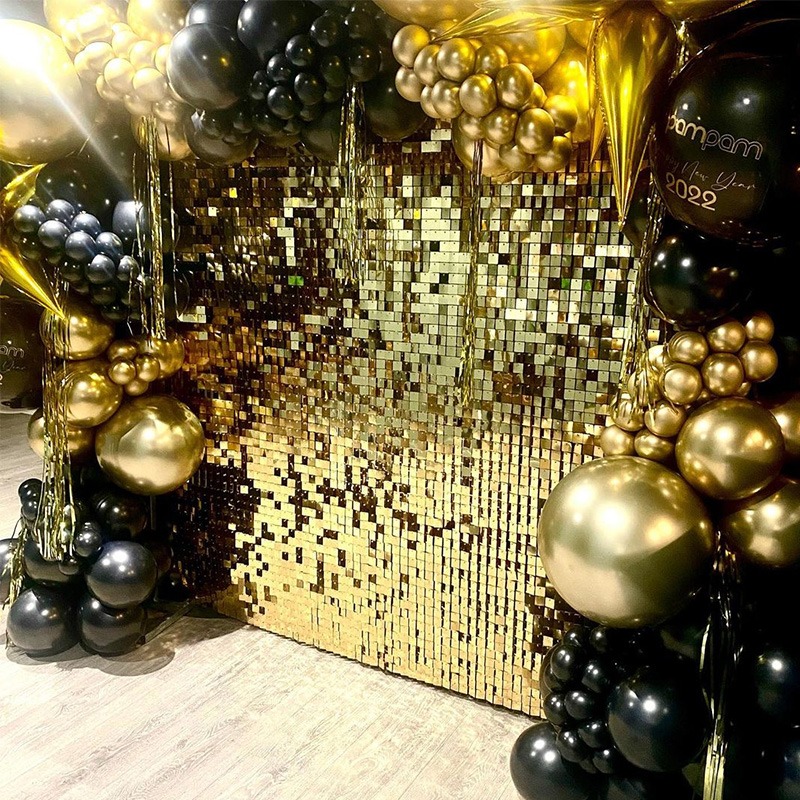 12/16/18/24個入り シマーウォールバックドロップ  - Sequin Fabric Panel のレビューと価格