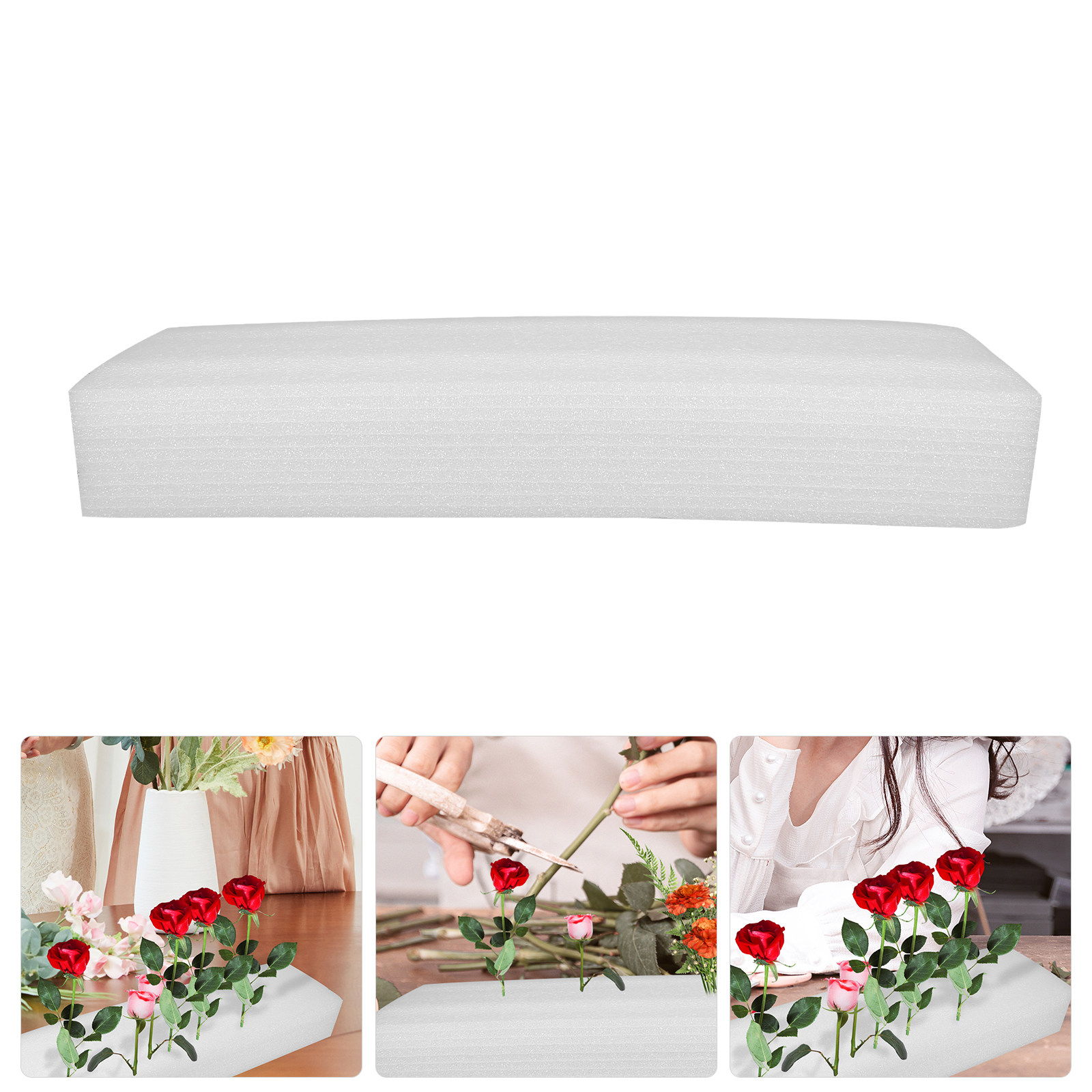 工芸用フォームブロック 50cm ホワイトボード フラワーア - Embellishment Crafts のレビューと価格