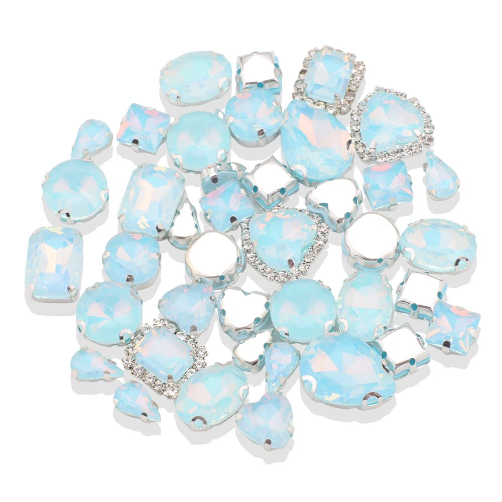 オパールの形をしたガラスのルーズクローラインストーン,宝石, - Sew On Rhinestone のレビューと価格