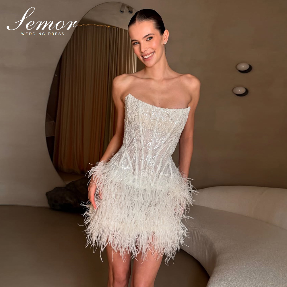 セモール エクスクイジット ショート ウェディングドレス キ - Tassel Fringe Trim のレビューと価格