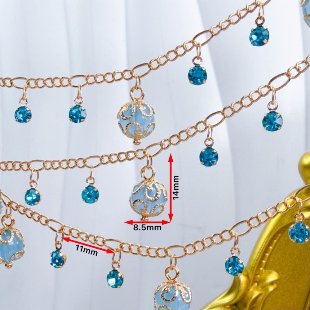 0.5メートル/1メートルガラスビーズラインストーンダングル - Pearl Trim Chain のレビューと価格