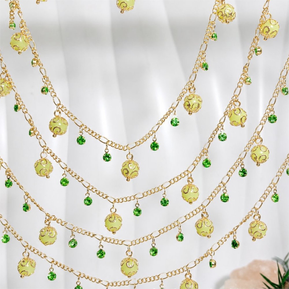 0.5メートル/1メートルガラスビーズラインストーンダングル - Pearl Trim Chain のレビューと価格