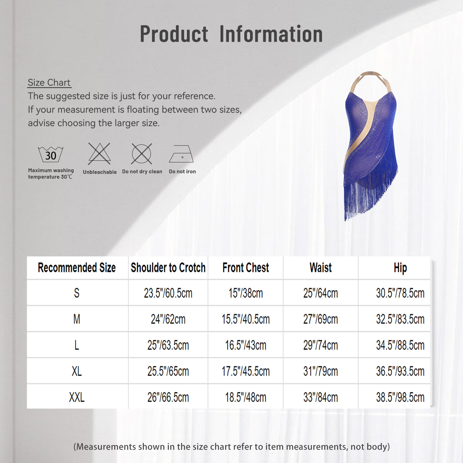 女性用キラキラ輝くラテンダンスボディスーツ、クリスタルタッセ - Rhinestone Banding Trim のレビューと価格