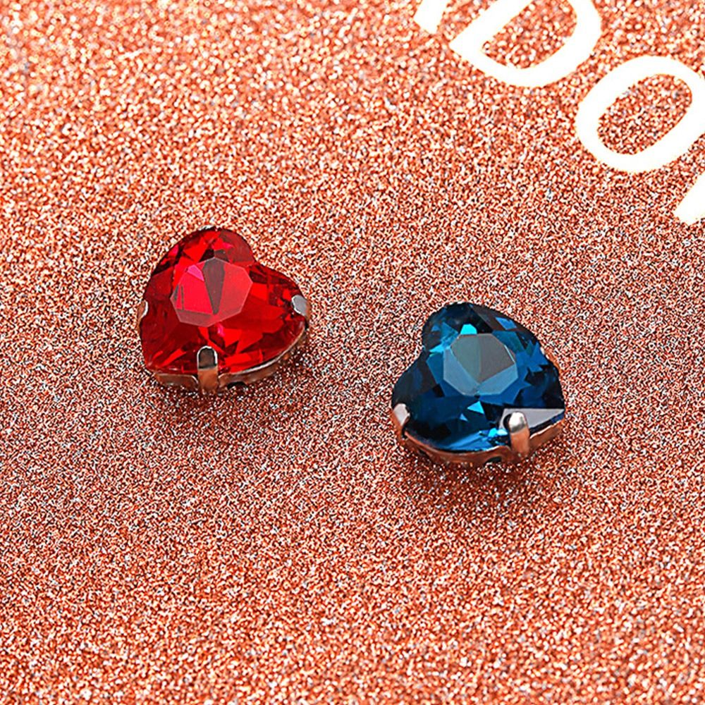 50個/パック ハート型グリッター縫製ラインストーン 8mm - Sew On Rhinestone のレビューと価格